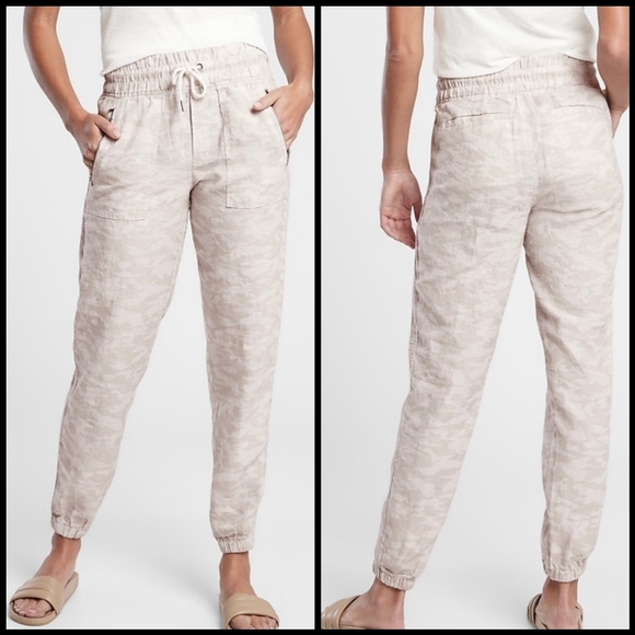 Athleta Pants - EUC Athleta Cabo Tide Linen Jogger